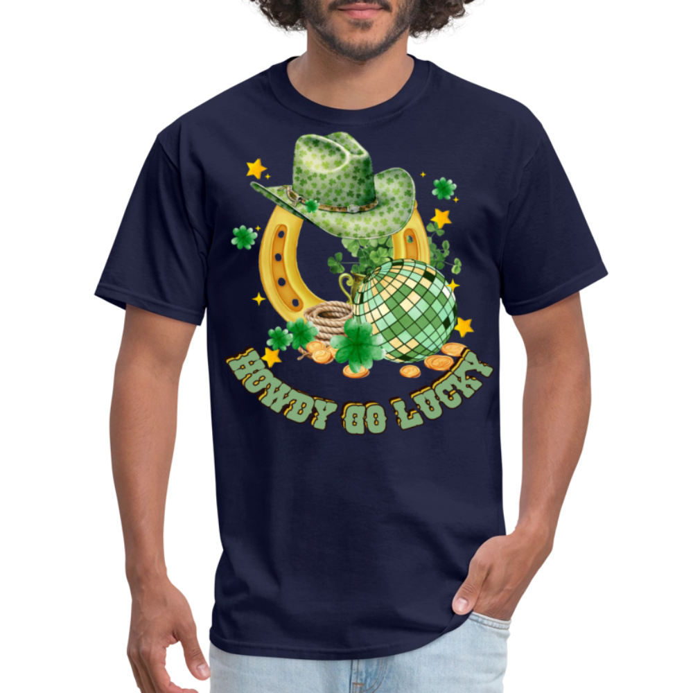 Howdy Go Lucky St Paddy’s Day T-shirt - navy