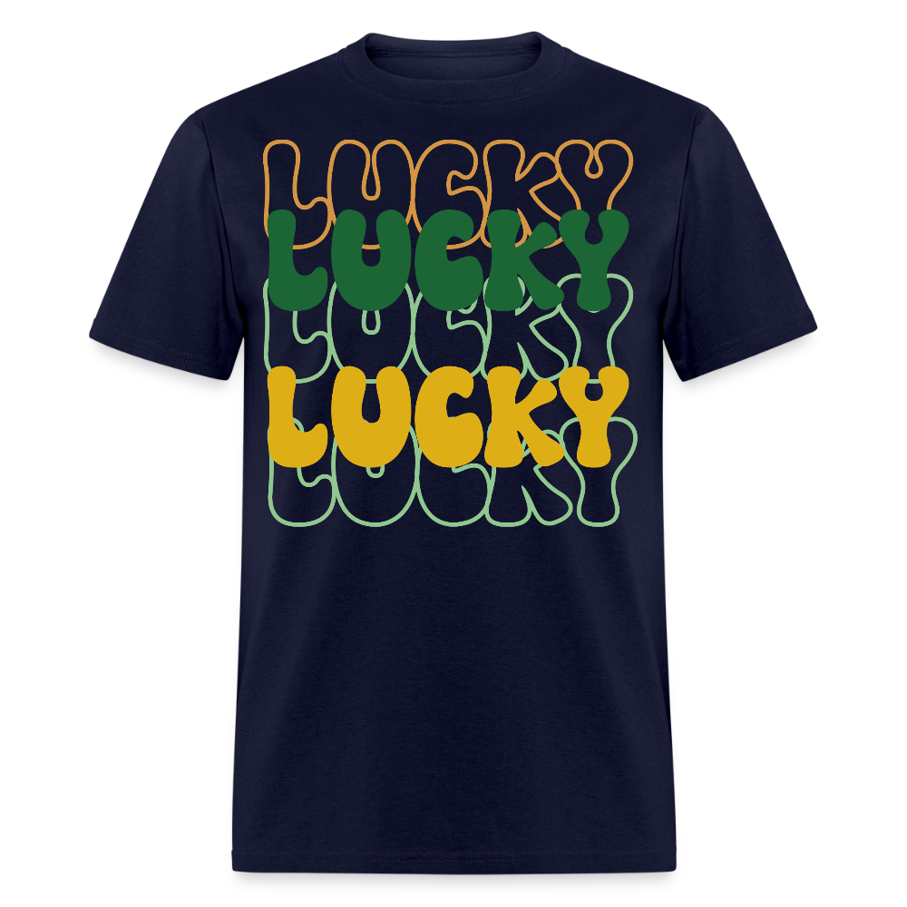 Fun and Stylish Irish Lucky Charm T-shirt - navy