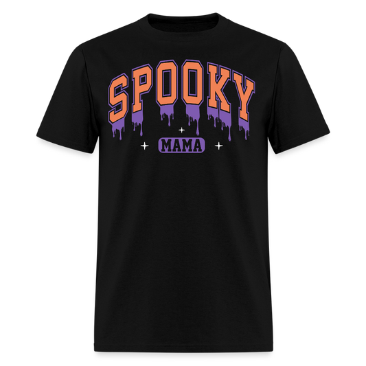 Funny Spooky Mama Halloween T-Shirt - black