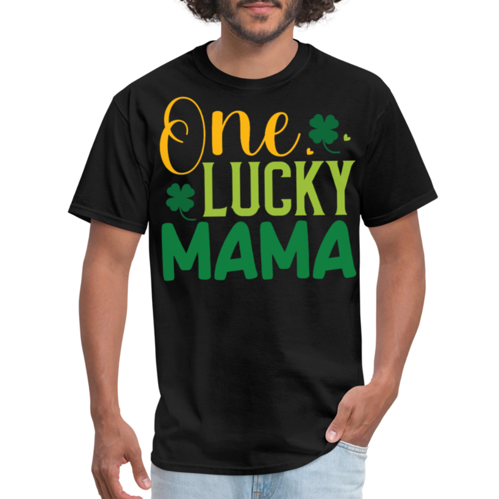 One Lucky Mama St Patrick’s Day T-shirt - black