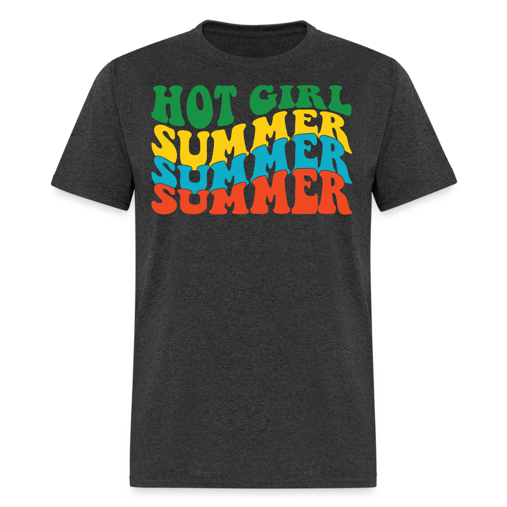 Retro Hot Girl Summer Women's T-shirt - heather black