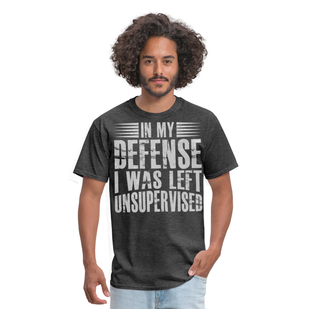 Unique In My Defense Graphic Tees Unisex Classic T-Shirt - heather black