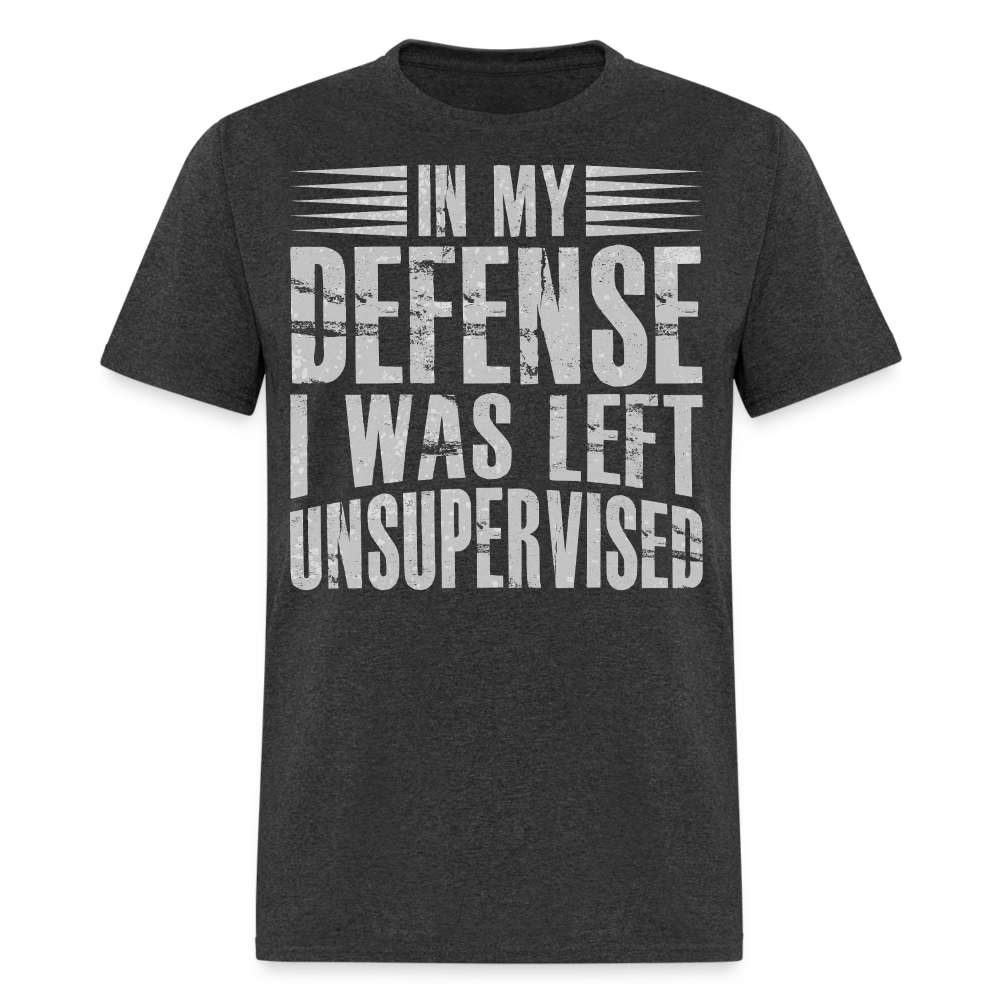 Unique In My Defense Graphic Tees Unisex Classic T-Shirt - heather black