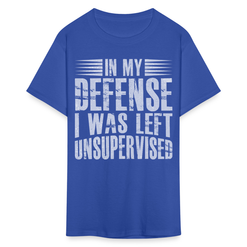 Unique In My Defense Graphic Tees Unisex Classic T-Shirt - royal blue