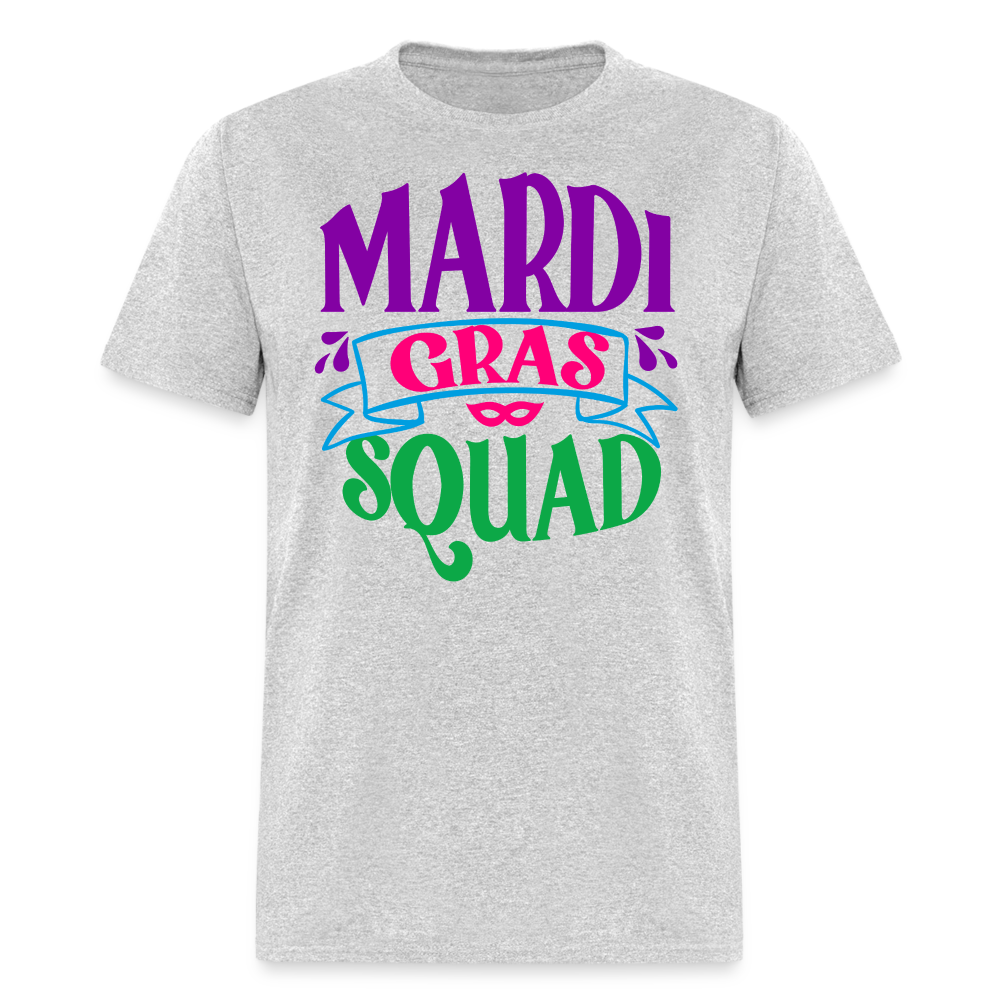 Mardi Gras Squad Matching Unisex T-Shirt - heather gray