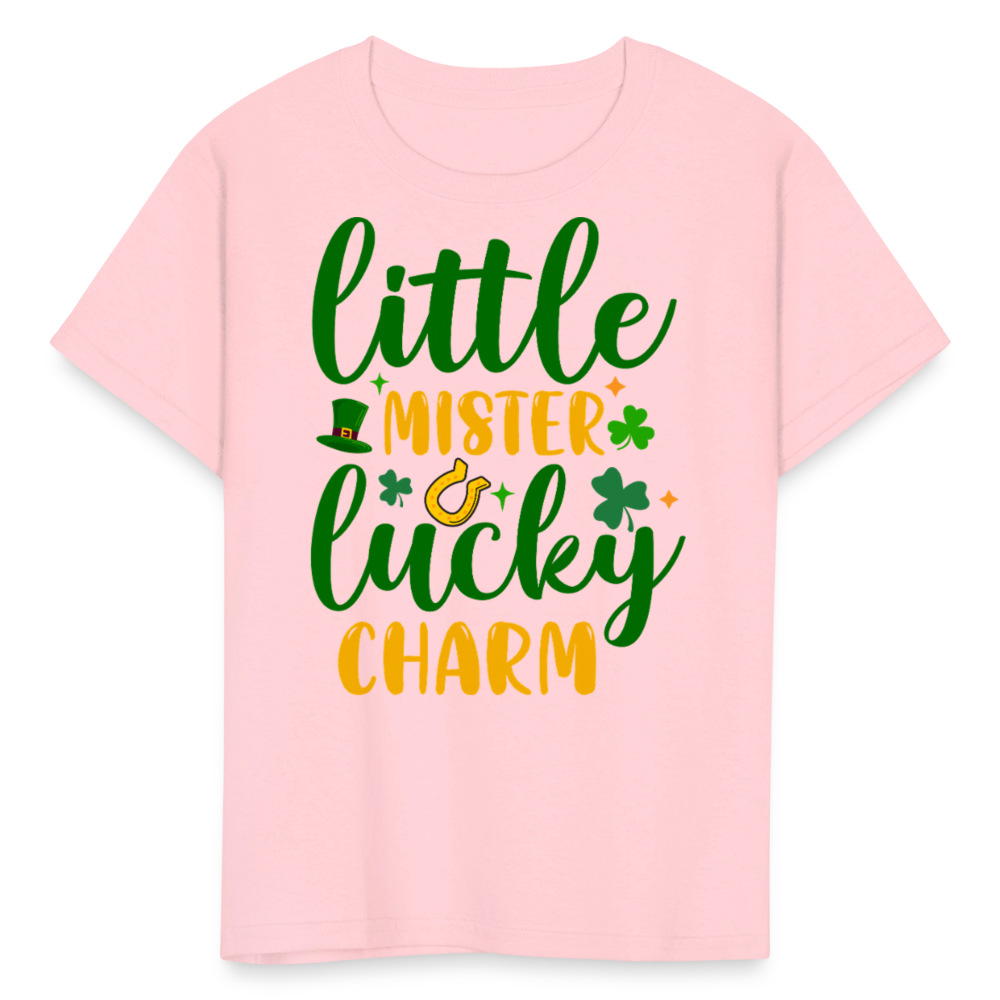 Little Mister Lucky Charm Kids T-shirt - pink