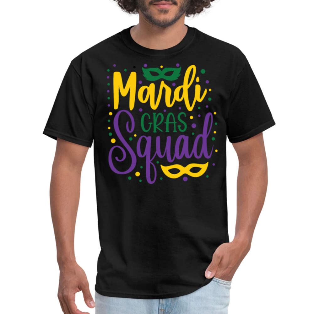 Mardi Gras Squad Matching Shirts Louisiana Carnival Party T-shirt - black