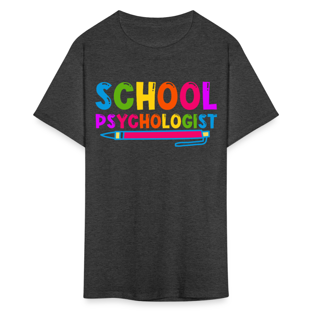 Best Gifts For School Psychologists Mental Health Unisex T-Shirt - heather black