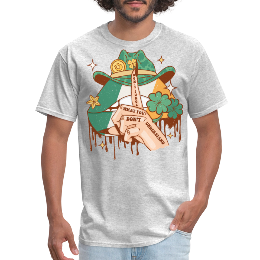 St Patrick’s Day Western Cowboy Hat T-shirt - heather gray