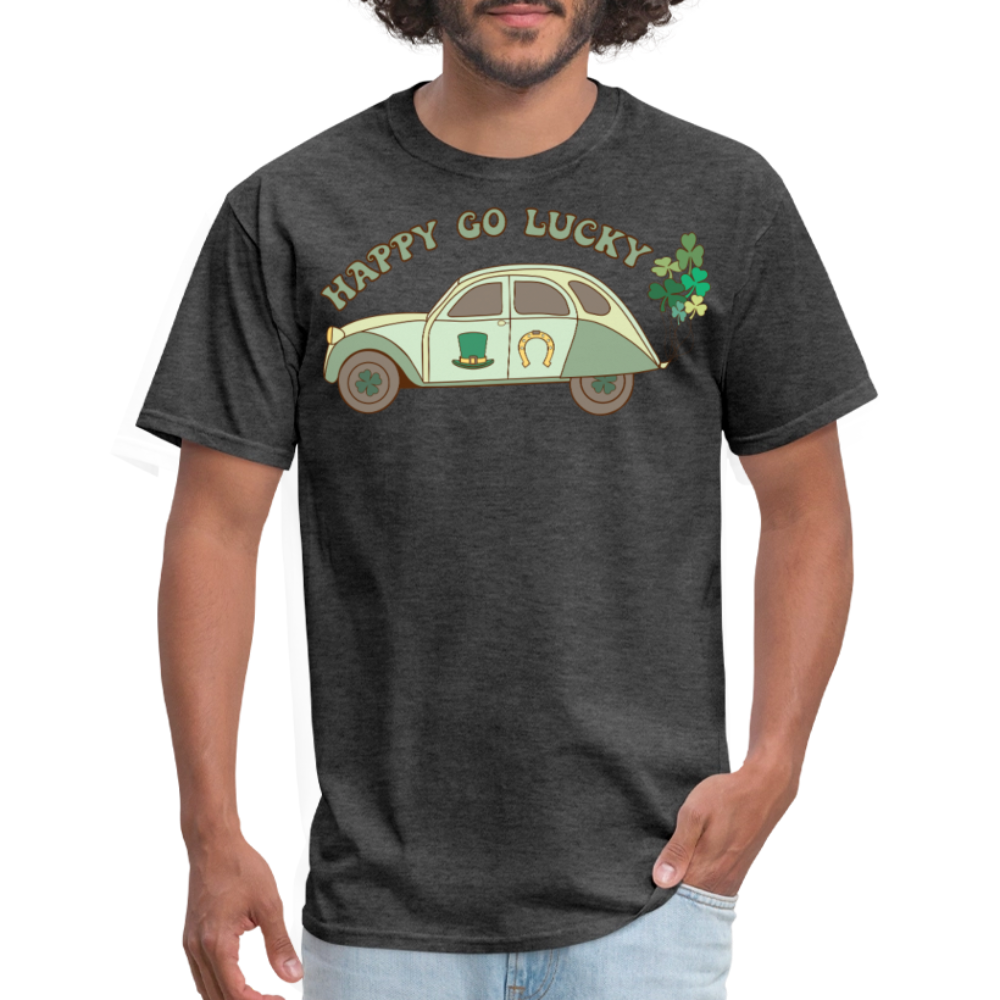 St Patrick’s Day lucky Car T-shirt - heather black