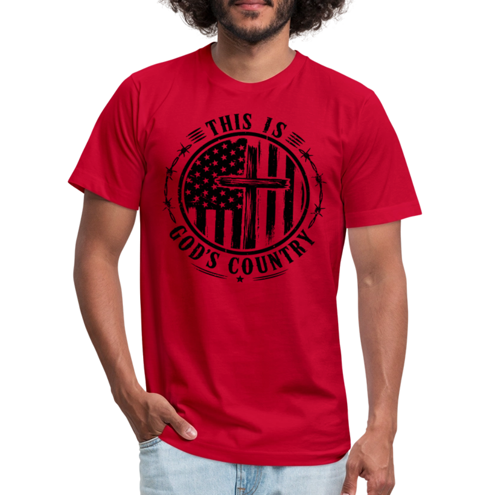 This Is God's Country T-Shirt | Bella + Canvas Unisex Tee - red