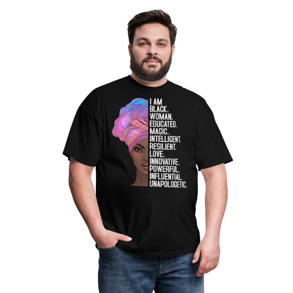 Black Woman Empowerment Shirt Black Girl Magic Unisex T-Shirt - black