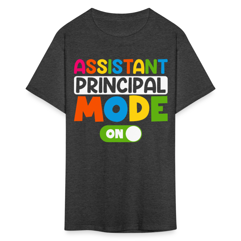 Funny Assistant Principal Shirts For Teachers Principal Mode ON T-shirt - heather black