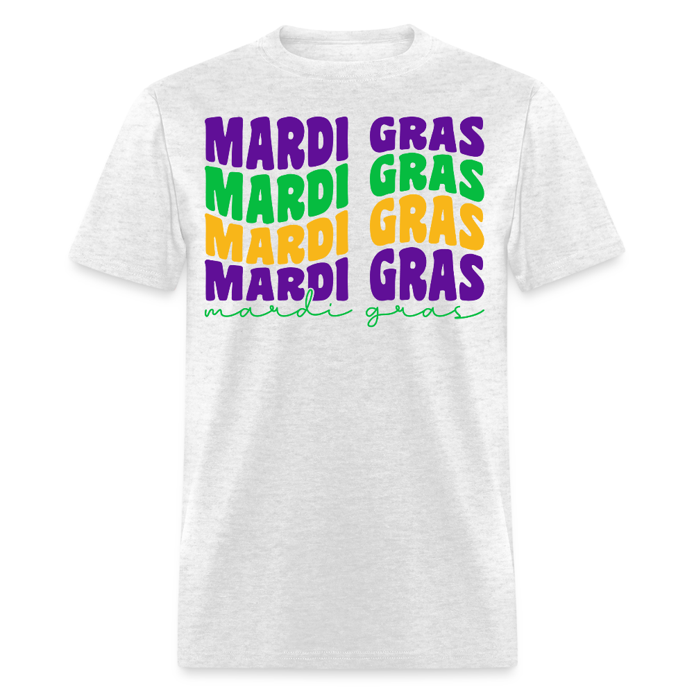 Carnival-themed Shirt for Mardi Gras lovers Colorful festival Graphic T-shirt - light heather gray