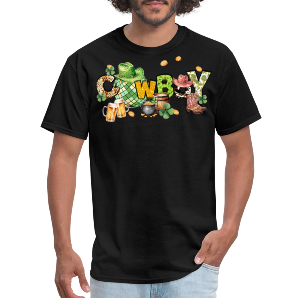 Lucky Cowboy St Paddy’s Party T-shirt - black