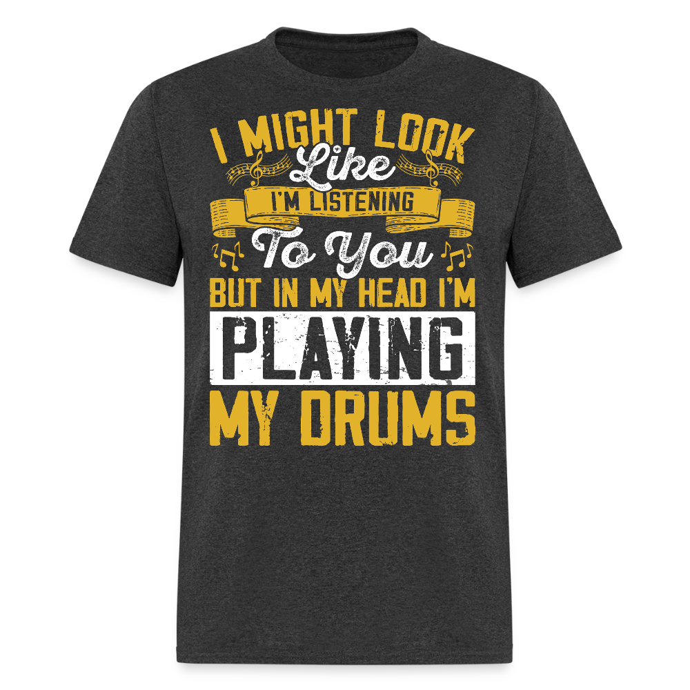 Cool gifts for Drummers T-shirt - heather black