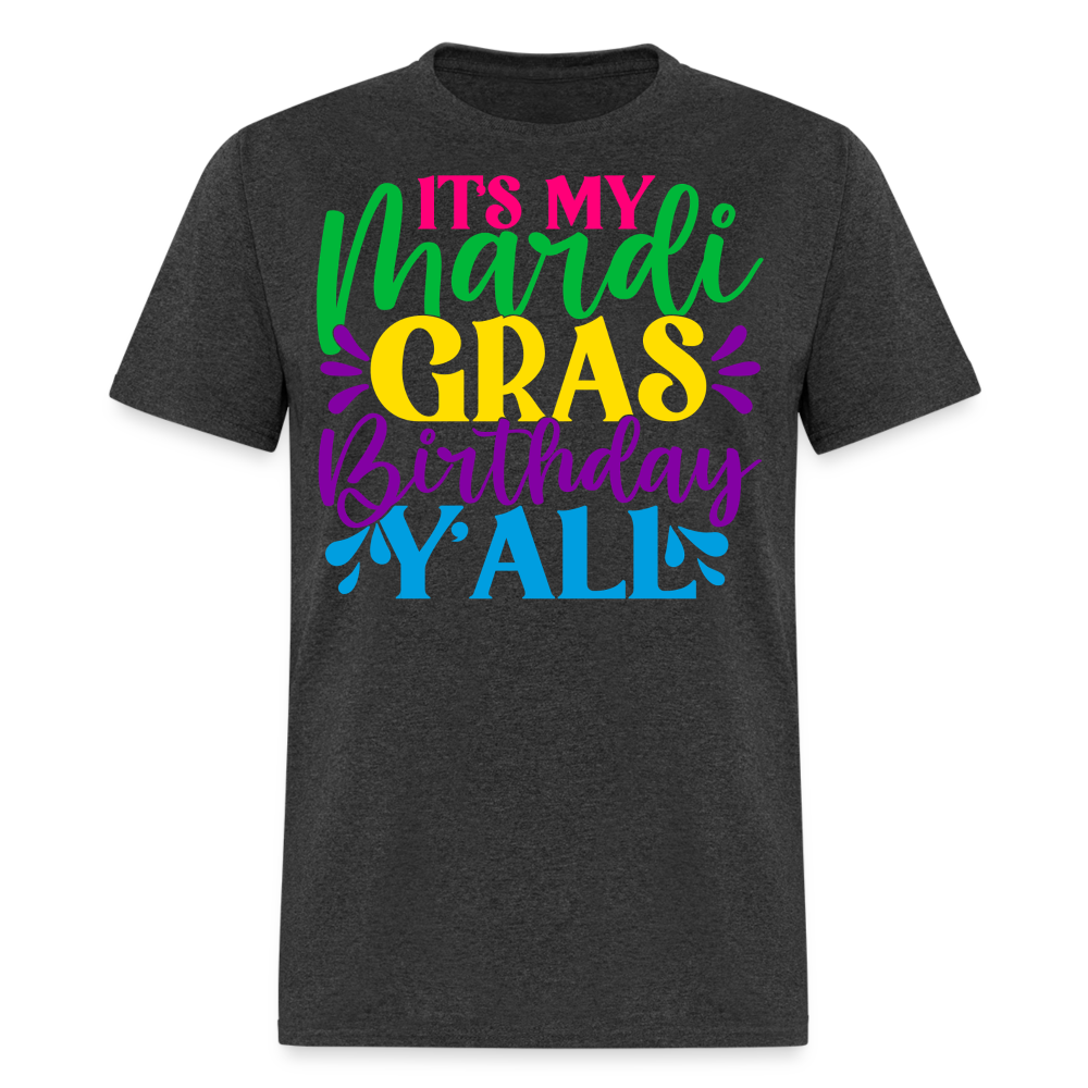 New Orleans Birthday Celebration Mardi Gras Birthday T-shirt - heather black