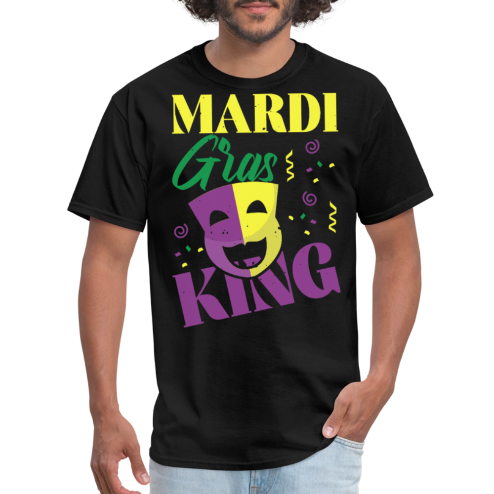 Masquerade Mask Tee Funny Mardi Gras King T-shirt - black