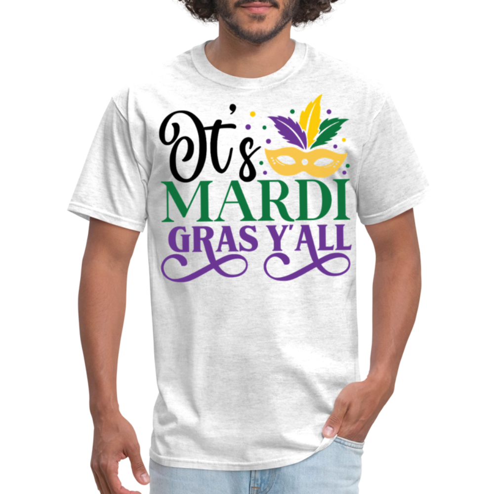 New Orleans Festival Shirts It’s Mardi Gras Y’all T-shirt - light heather gray