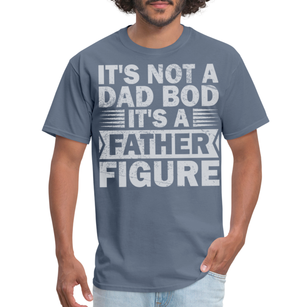 Funny Dad Bod T-shirt For Men Father Figure Shirt - denim