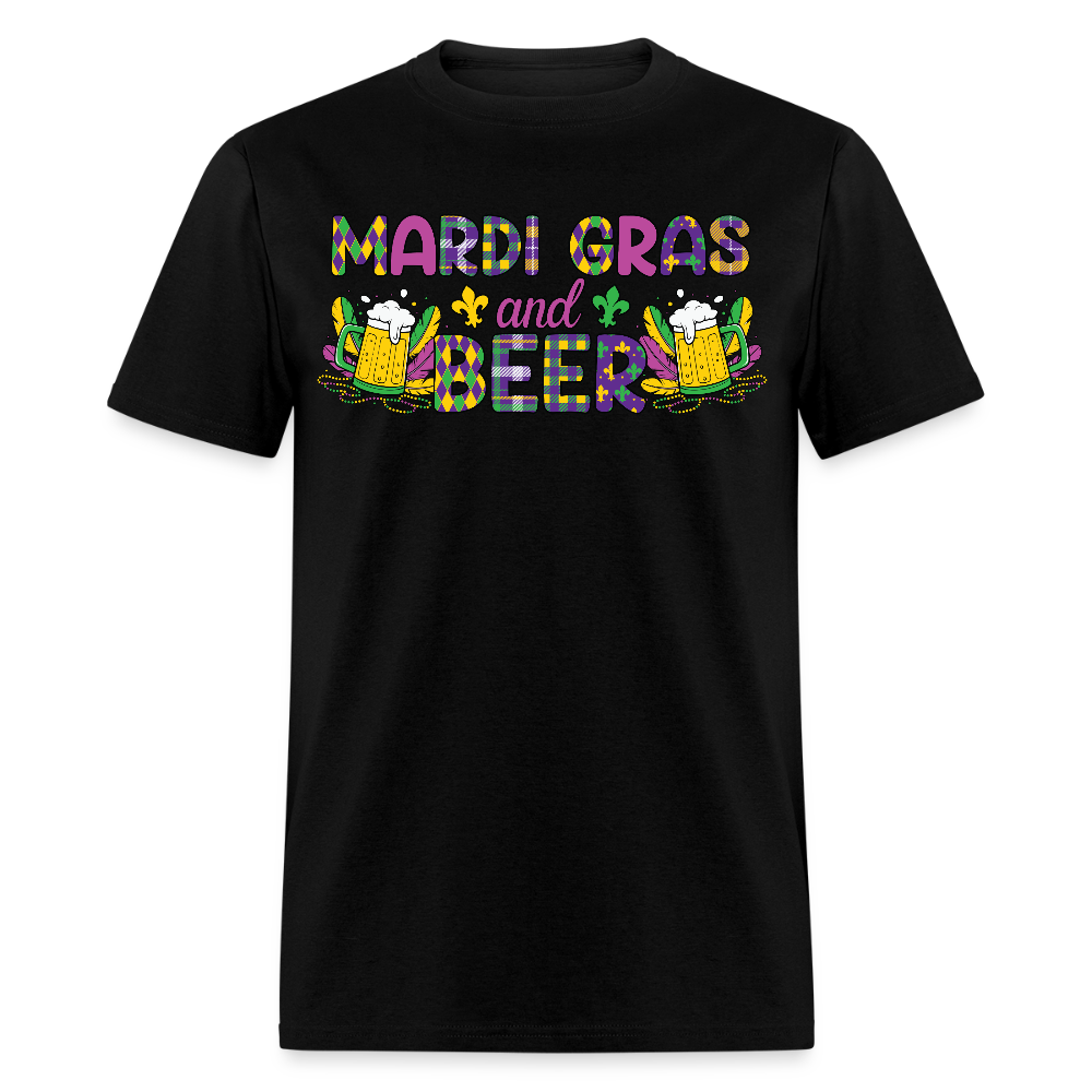 Drinking Team Mardi Gras Beer Party Classic T-shirt - black