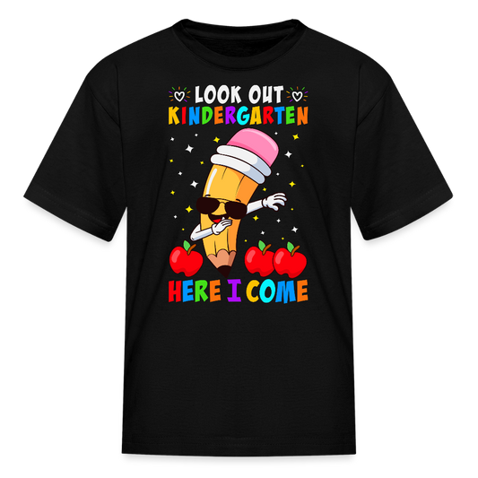 Look Out Kindergarten Here I Come T-Shirt - black