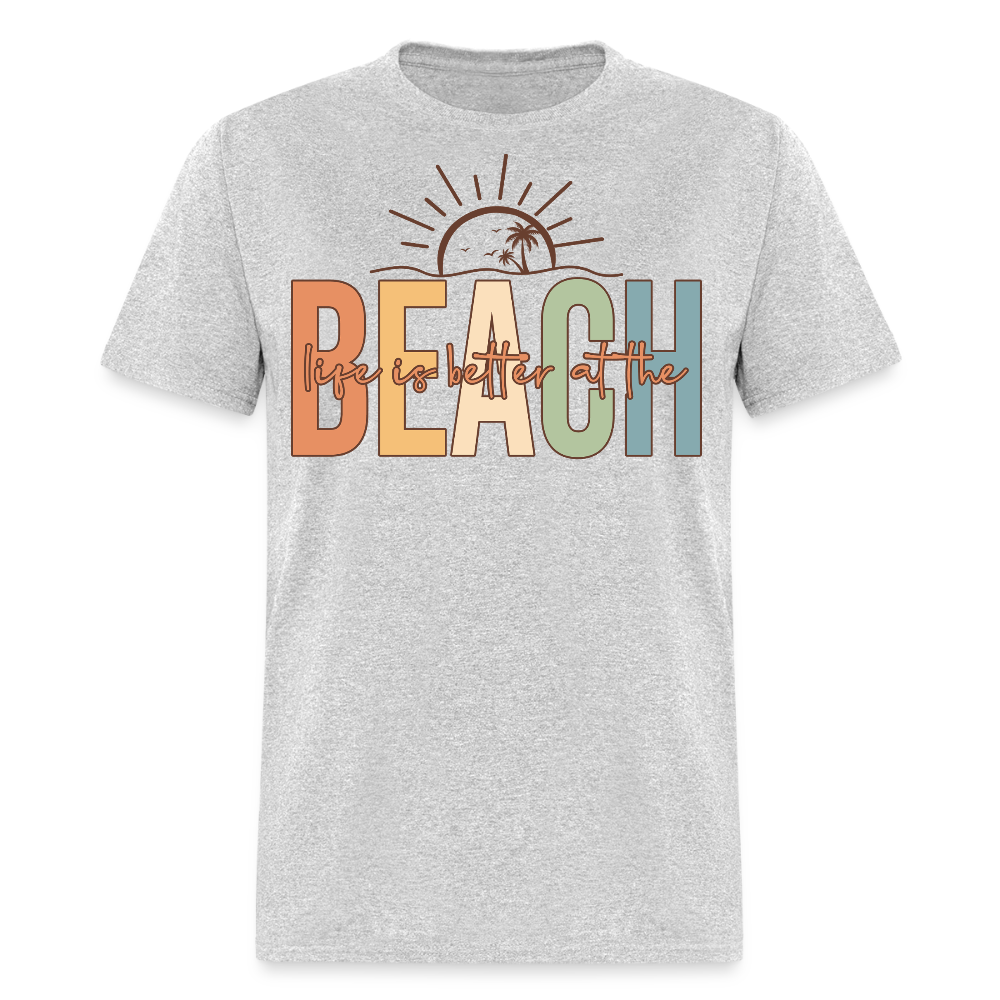 Retro Summer Beach Vacation T-shirt - heather gray