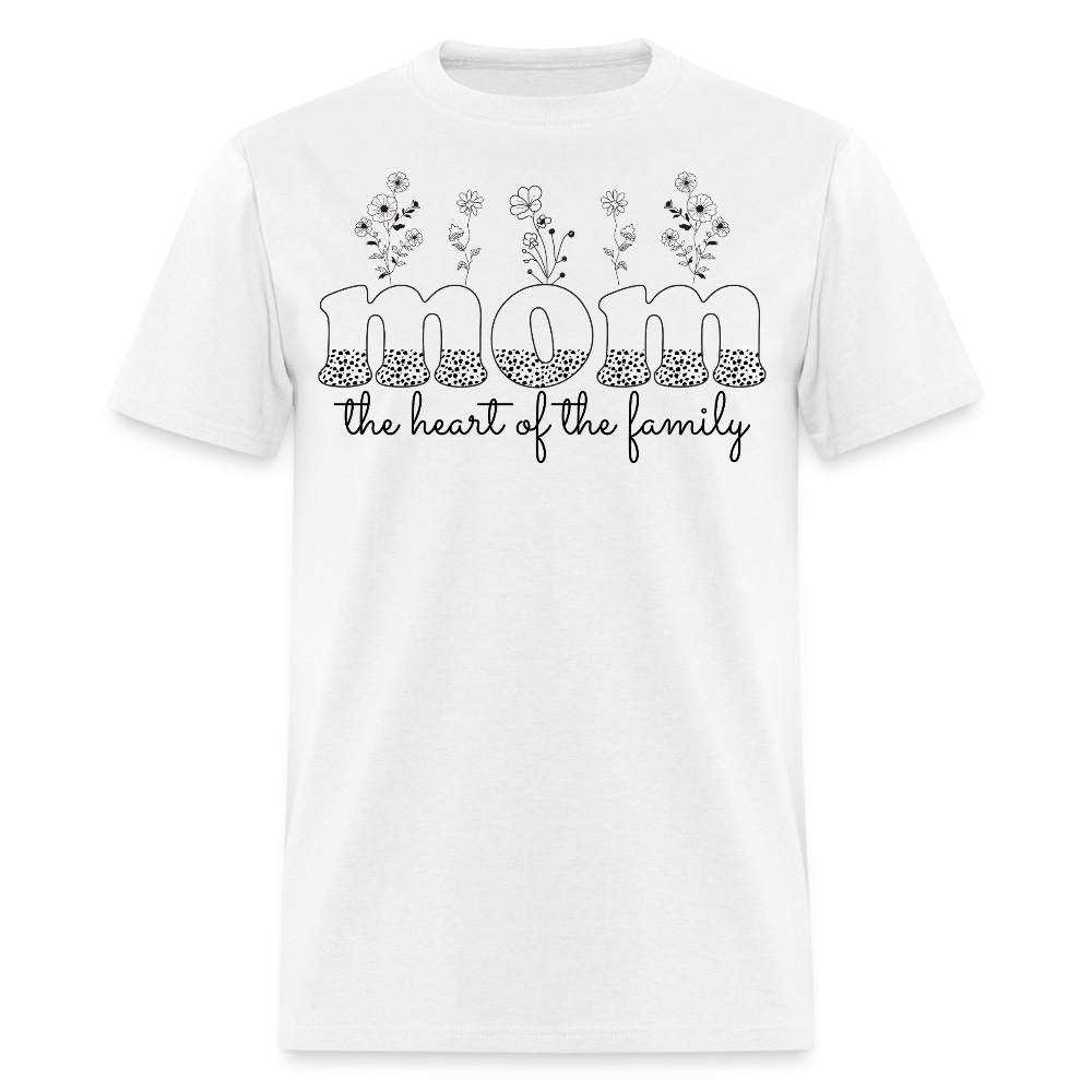 Floral Mother's Day Cute Floral T-shirt - white
