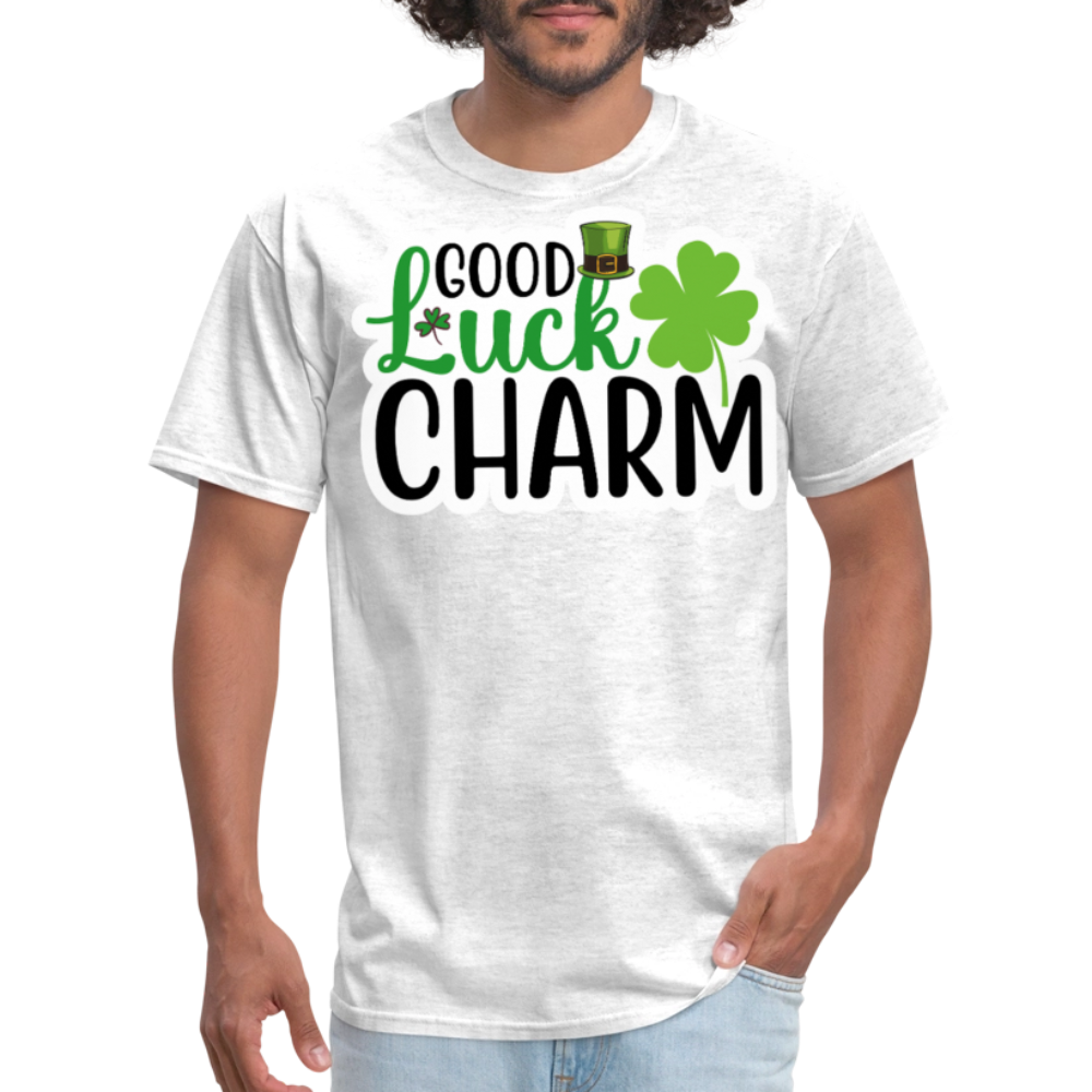 St Patrick’s Day Good Luck Charm T-shirt - light heather gray