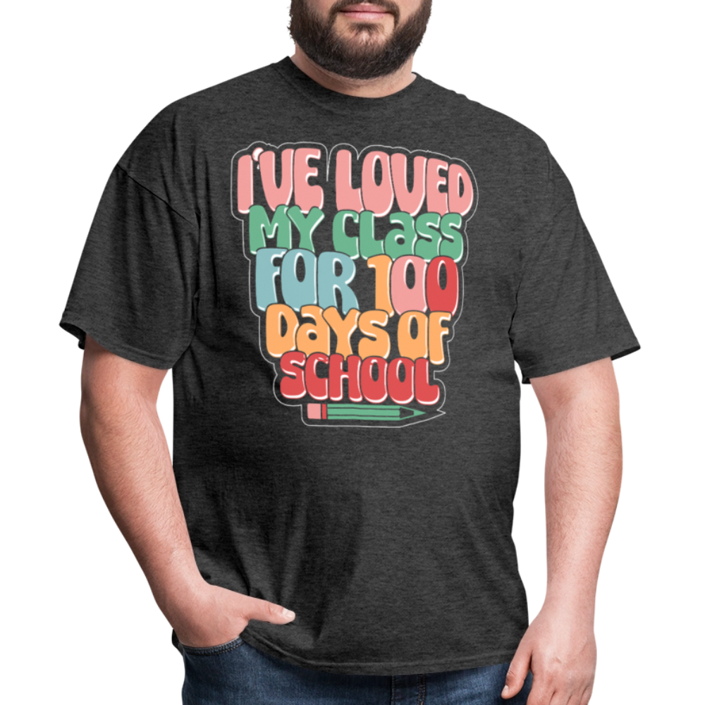 100 Days Of School Tee For Teachers 100 Days Of Learning Teacher T-shirt - heather black