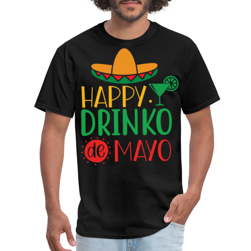 Funny Cinco de Mayo Tee For Parties Drinko de Mayo T-shirt - black