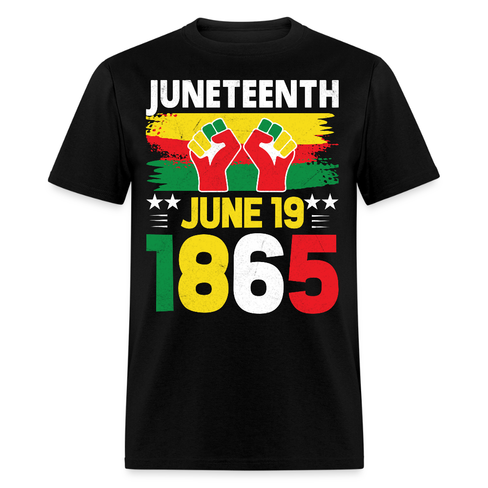 Juneteenth 1865 June 19 Emancipation T-shirt - black