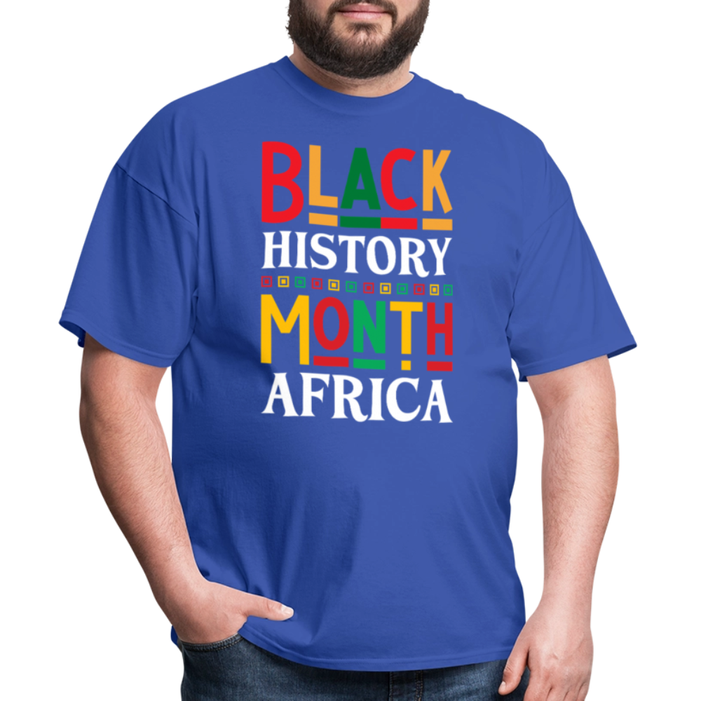 African Pride Black History Month T-shirt For Men and Women - royal blue