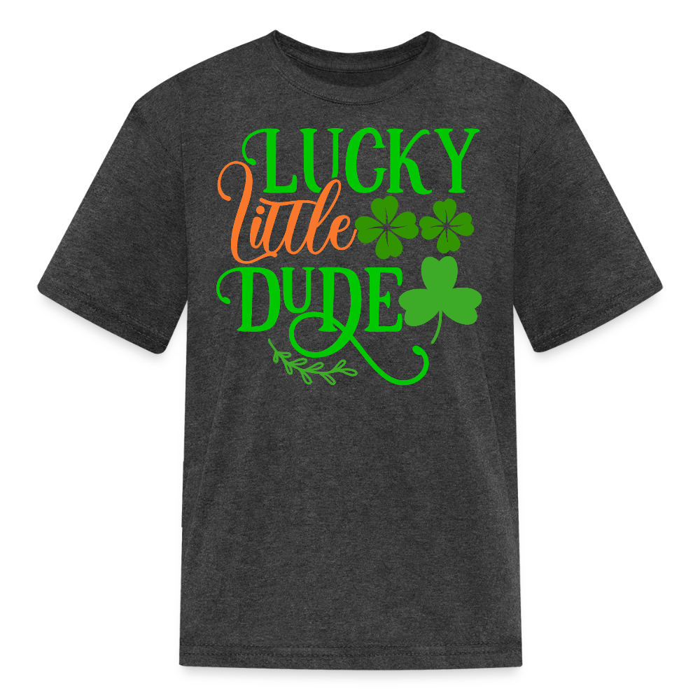 Lucky Little Dude Toddler T-shirt - heather black