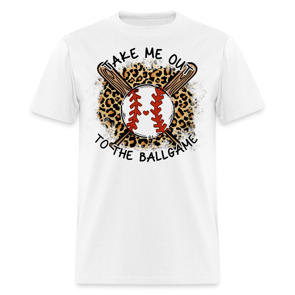 Take Me Out To The Ballgame Baseball T-shirt - white