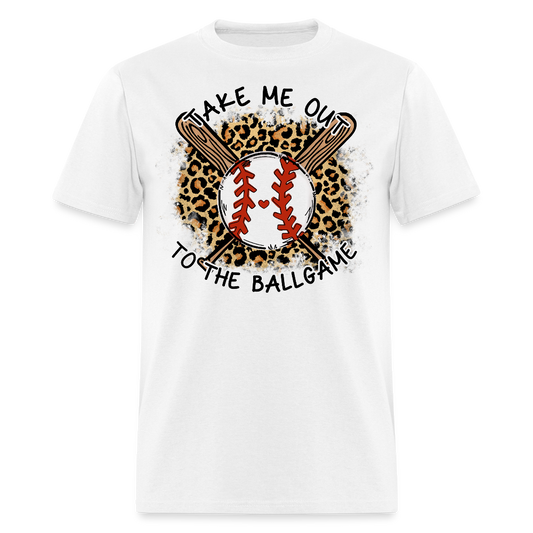 Take Me Out To The Ballgame Baseball T-shirt - white