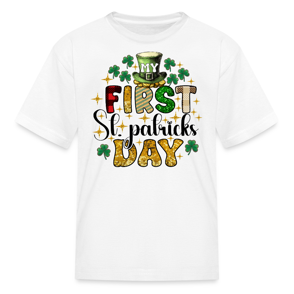 My First St Patrick's Day Baby T-shirt - white