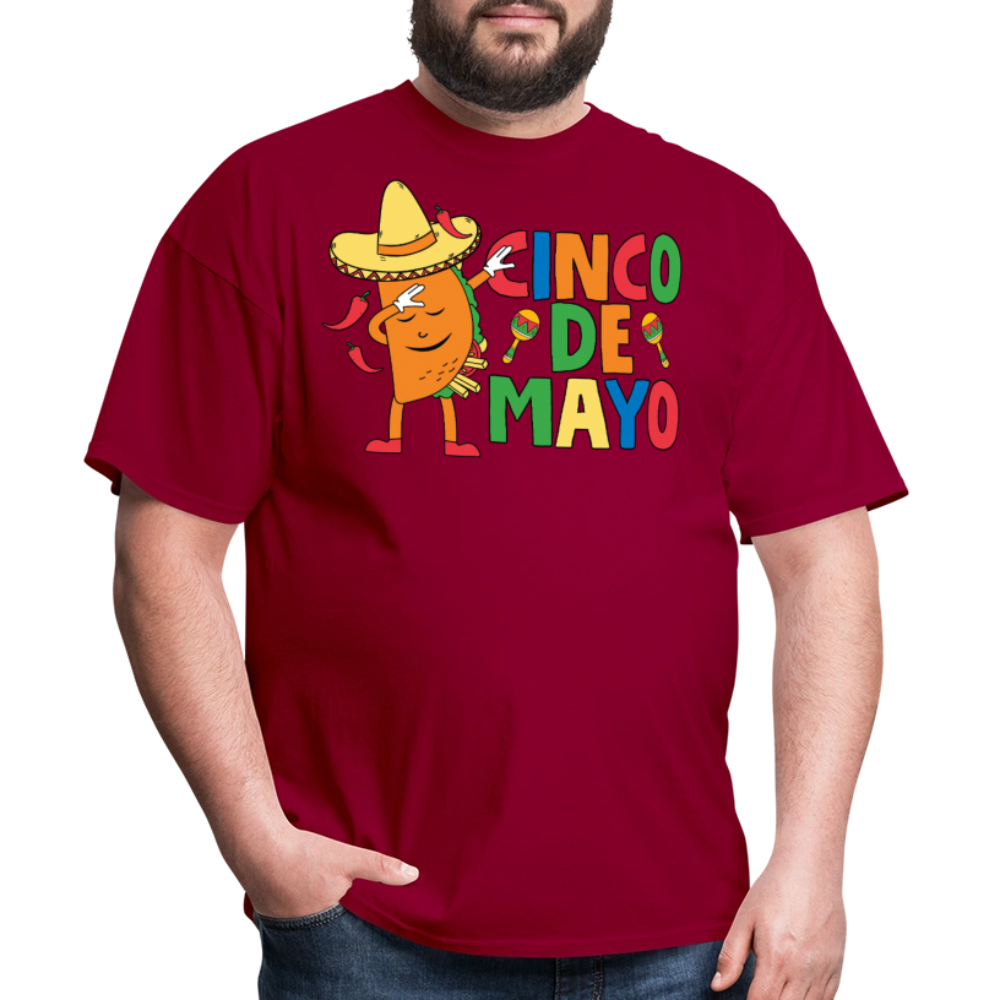 Funny Cinco de Mayo Taco Tee Mexican Fiesta Party T-Shirt - dark red