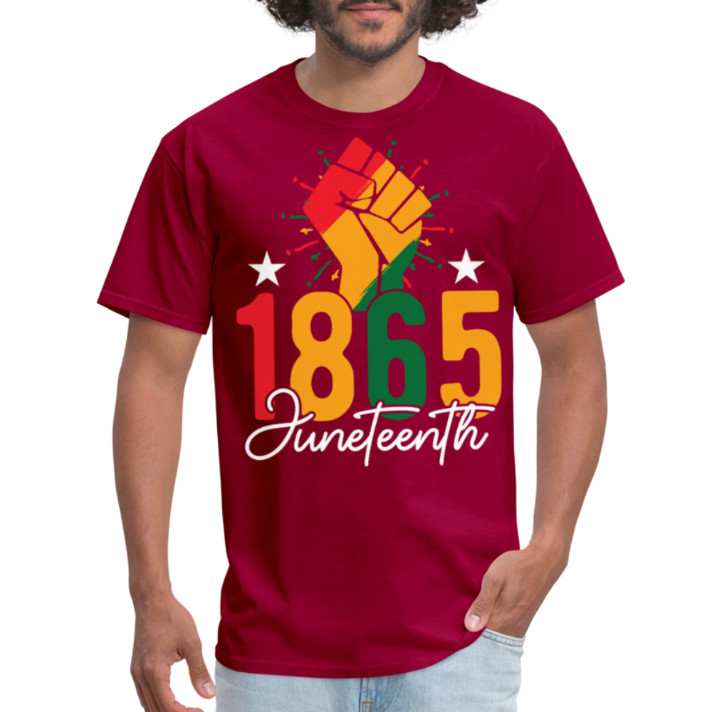 Best Black pride Tee 1865 Black Liberation T-shirt - dark red