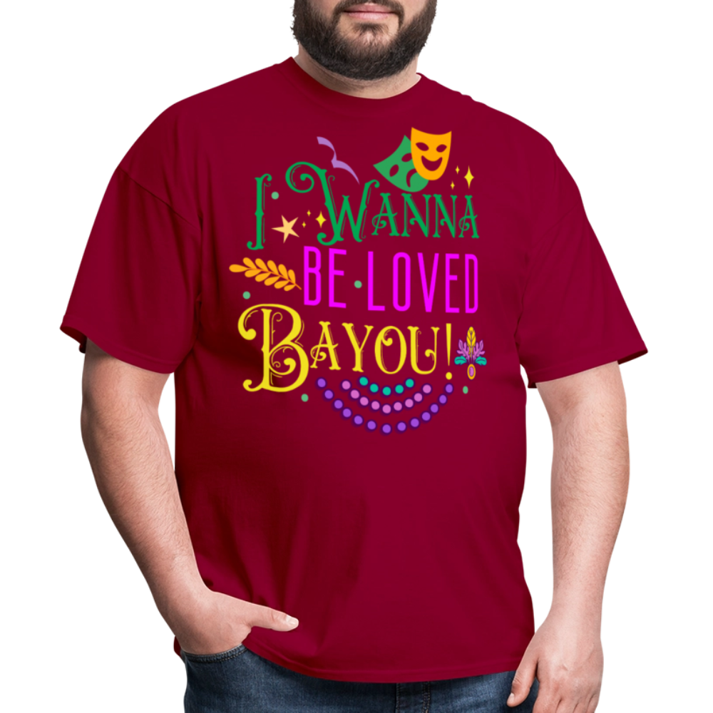 Bayou-inspired Funny Graphic Tee Mardi Gras Party T-shirt - dark red