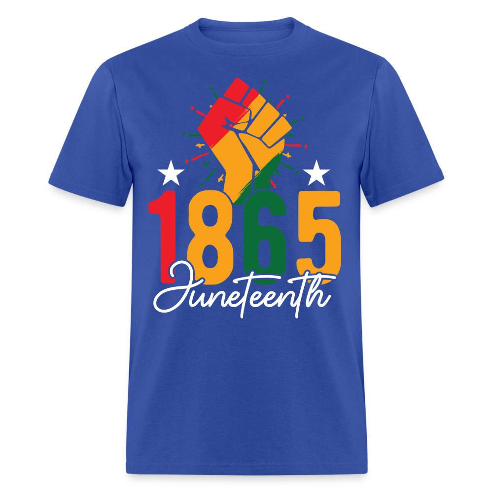 Best Black pride Tee 1865 Black Liberation T-shirt - royal blue