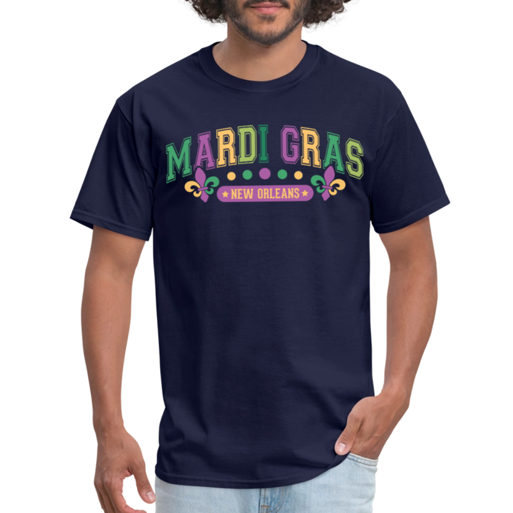 New Orleans Party Outfit for Mardi Gras Unisex T-shirt - navy