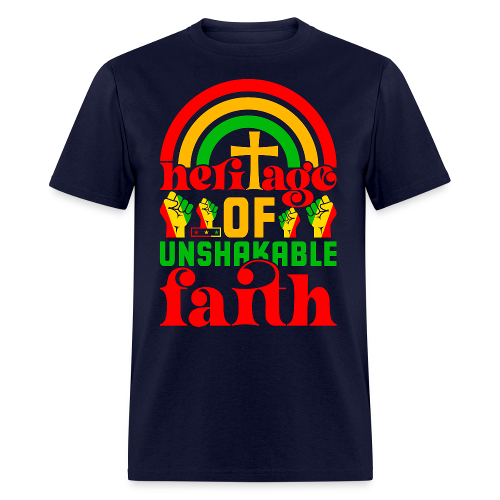 Heritage Of Faith Black Empowerment T-shirt - navy