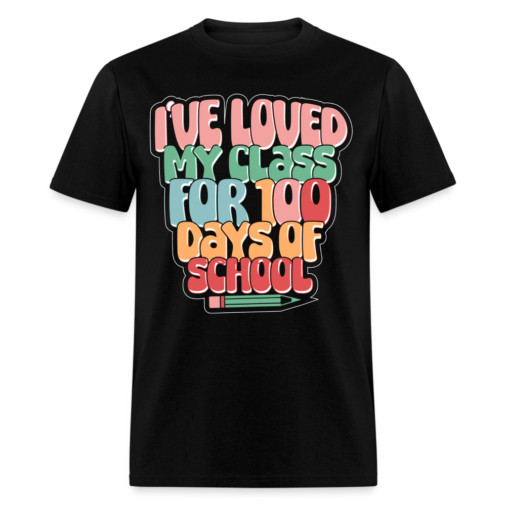 100 Days Of School Tee For Teachers 100 Days Of Learning Teacher T-shirt - black