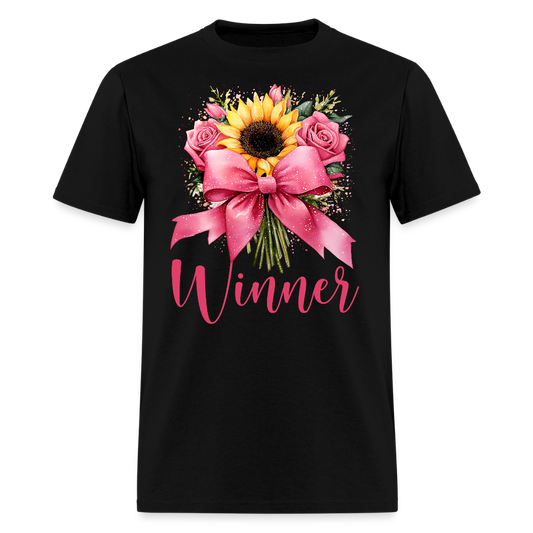 Sunflower and Roses Winner Floral Gift Women's T-Shirt - black