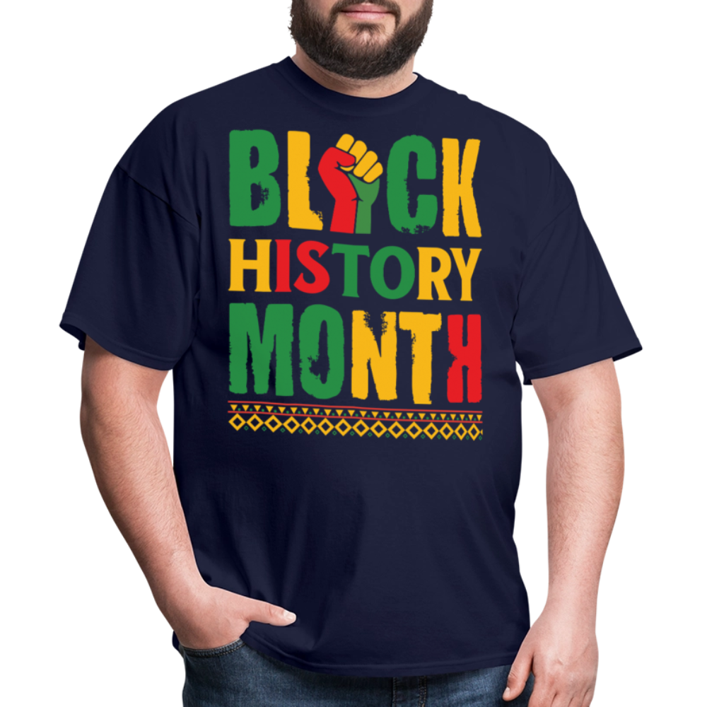 African American Pride Clothing Best Gifts for Black History Month T-shirt - navy