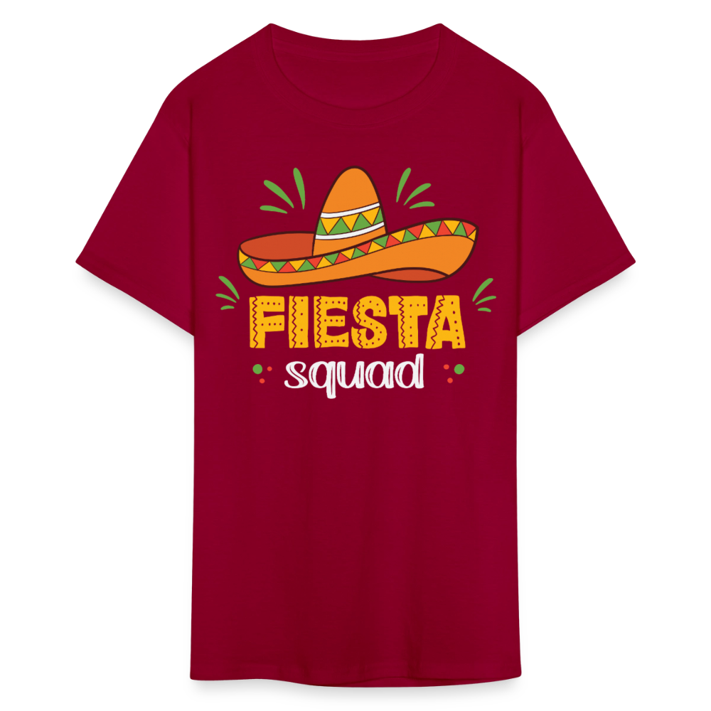 Mexican Fiesta Celebration Tee Fiesta Squad Party T-shirt - dark red