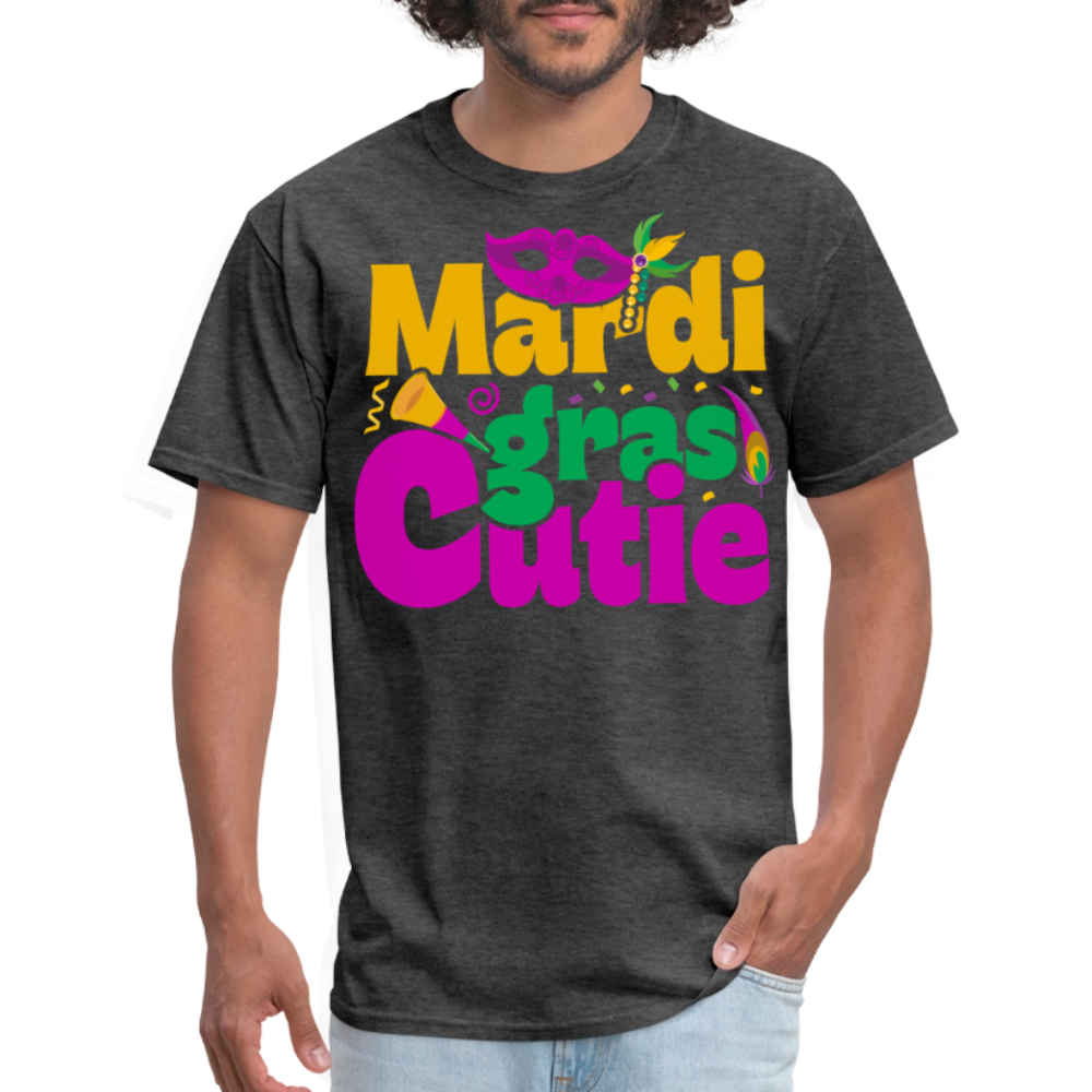 New Orleans Shirt Cute Mardi Gras Party T-shirt - heather black