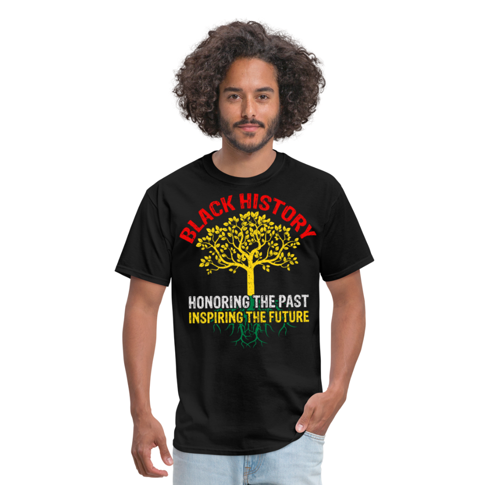 Honoring Black History Shirt Inspiring the Future Unisex T-Shirt - black