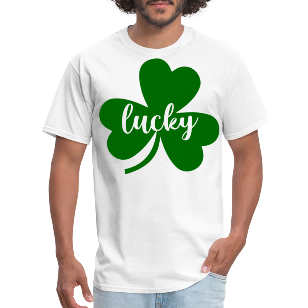 St Patrick’s Day Lucky Clover T-shirt - white